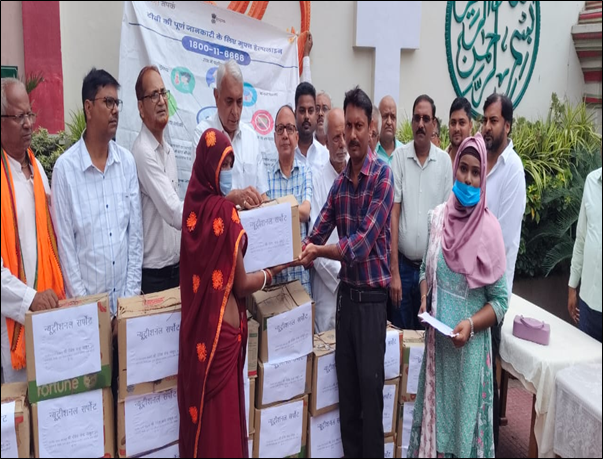 Hon’ble MP from Sitamahri Constituency of Bihar Shri Devesh Chandra Thakur distributed food baskets to TB patients